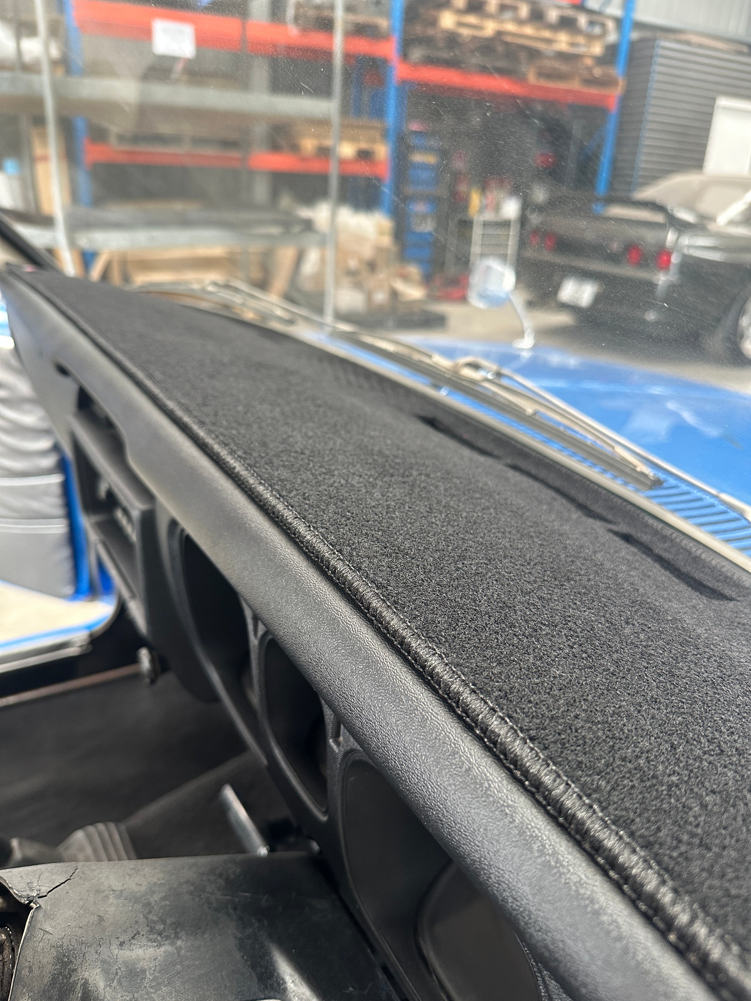 Black Dash Mat Dashboard Cover – Fits Datsun 200B, RHD (Right Hand Drive)