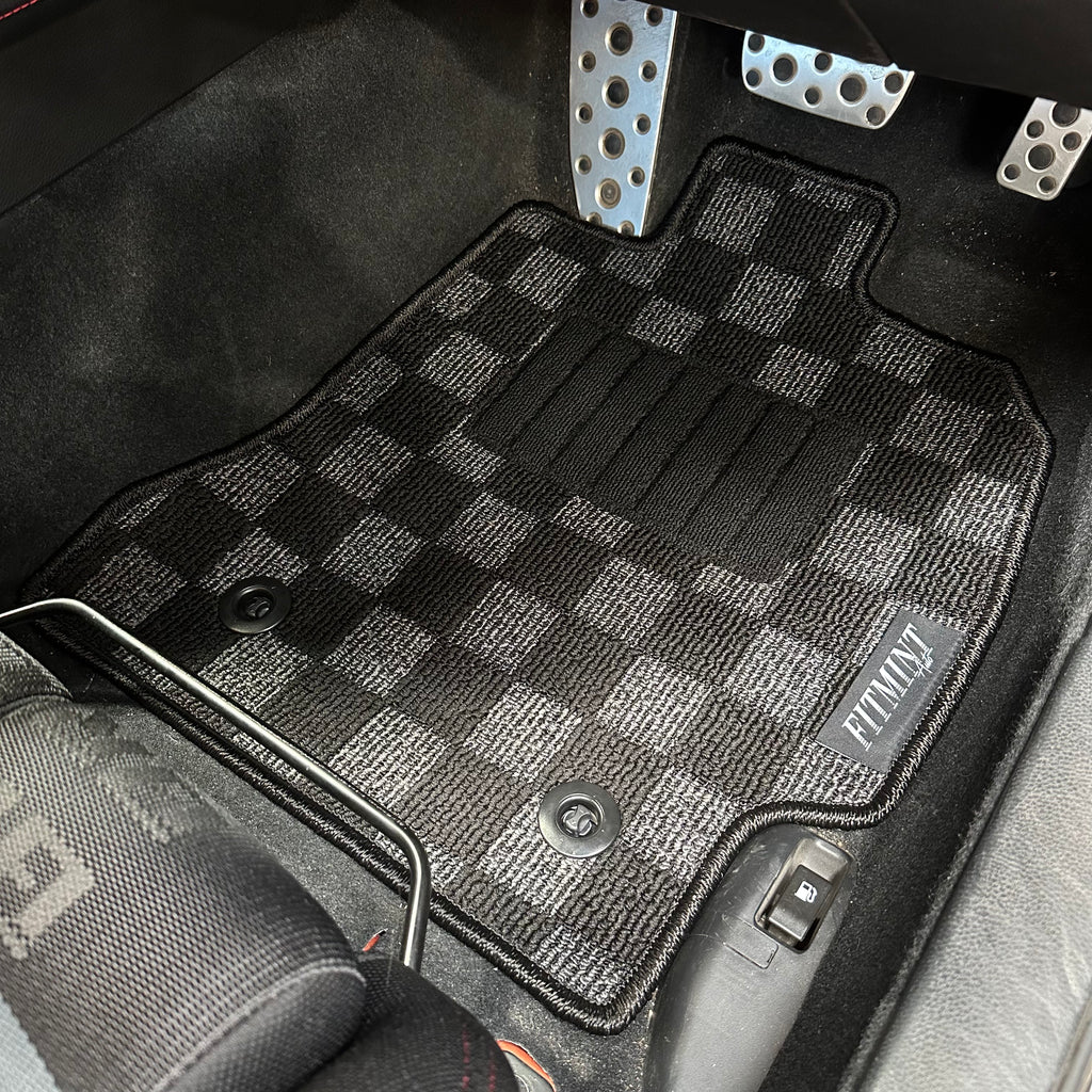 GT86 BRZ Checker Floor Mats FITMINT Automotive