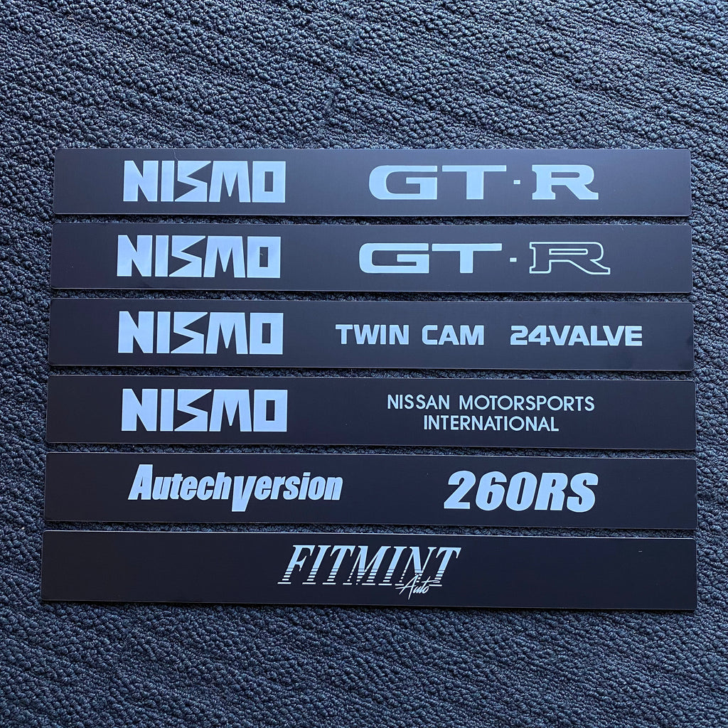 Nissan Skyline GTR R34 RB26DETT Engine Coil Cover Badge - Genuine A3B90-AA300 Ornament